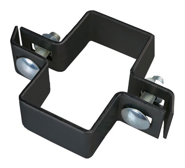 Produktbild Alberts Mittelschelle anthrazit für Vierkantpfosten 80x40 mm