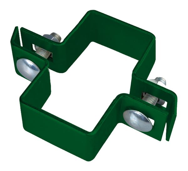 Produktbild Alberts Mittelschelle grün für Vierkantpfosten 80x40 mm