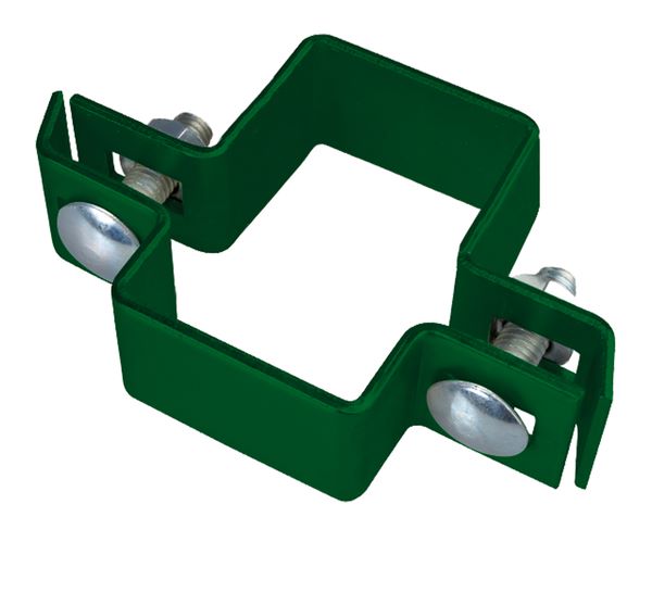 Produktbild Alberts Mittelschelle grün für Vierkantpfosten 60x40 mm