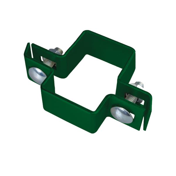 Produktbild Alberts Mittelschelle grün für Vierkantpfosten 60x40 mm bild 2