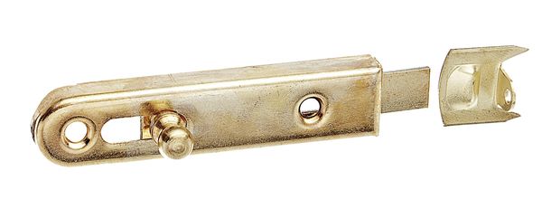 Produktbild Alberts Möbelriegel gerade mit Anschlagwinkel vernickelt 70 x 16 mm