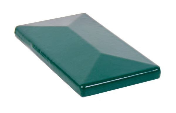 Produktbild Alberts Pfostenkappe Aluminiumguss grün für Vierkant Metallpfosten 60x40 mm