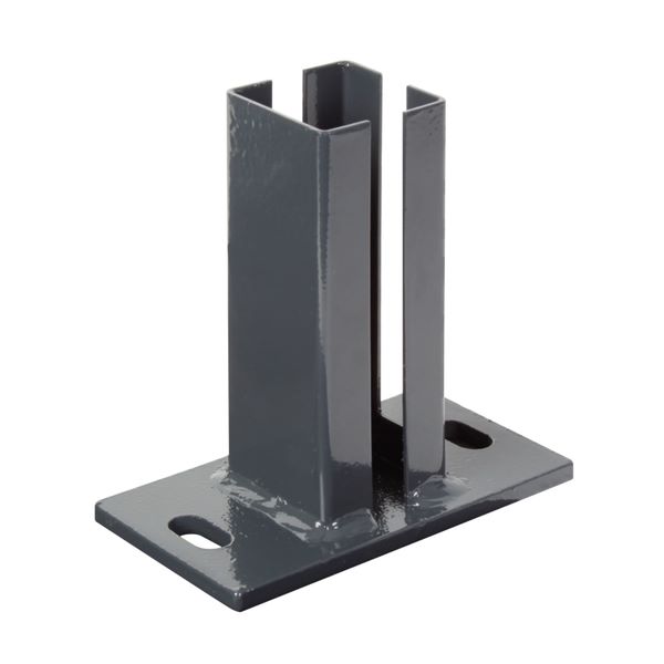 Produktbild Alberts Pfostenträger anthrazit für Eckpfosten 60x60mm Gittermatten zum Aufschrauben bild 2