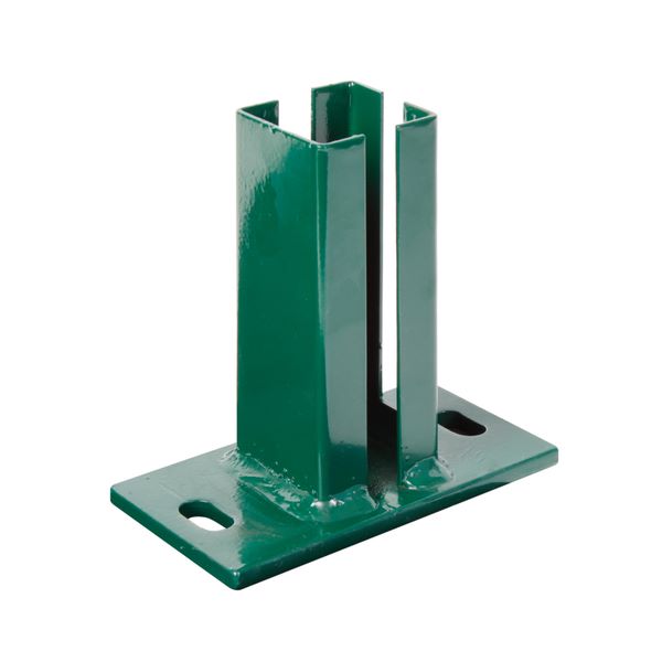 Produktbild Alberts Pfostenträger grün für Eckpfosten 60x60mm Gittermatten zum Aufschrauben bild 2