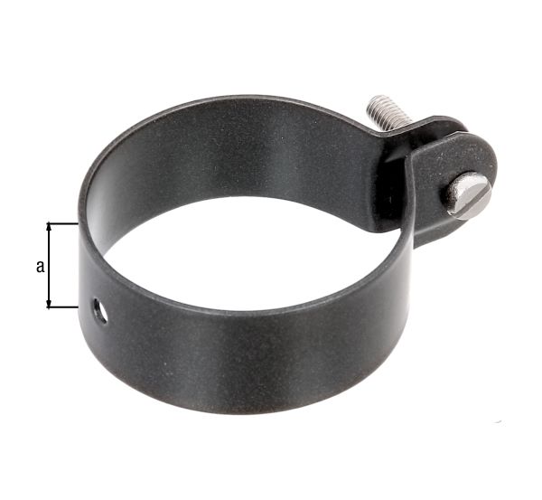 Produktbild Alberts Schelle anthrazit metallic zur Befestigung von Streben an Pfosten 60 mm bild 2