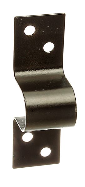 Produktbild Alberts Schlaufe Stahl schwarz kunststoffbeschichtet gesamt LxB 60x18 mm bild 1