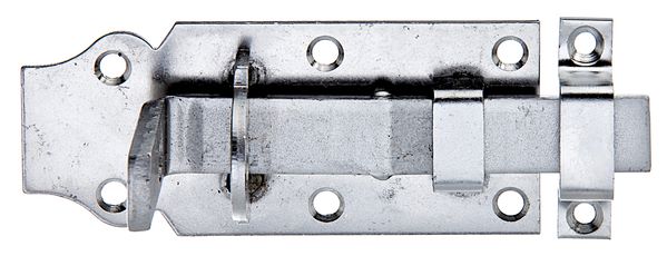 Produktbild Alberts Schlossriegel mit flachem Griff Edelstahl Platte 100x45mm