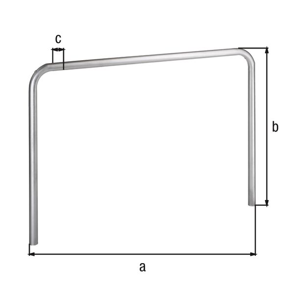 Produktbild Alberts Schutzbügel Ratio zum Einbetonieren 2000x800mm Rahmen 60mm bild 2