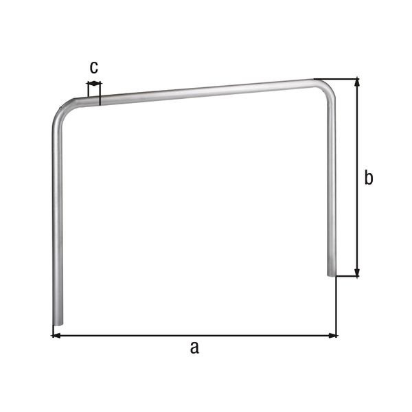 Produktbild Alberts Schutzbügel Ratio zum Einbetonieren 1500x1000mm Rahmen 60mm bild 2
