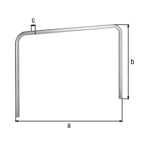Produktbild Alberts Schutzbügel Ratio zum Einbetonieren 2000x1000mm Rahmen 60mm bild 2