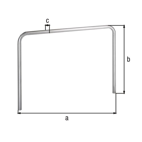 Produktbild Alberts Schutzbügel Ratio zum Einbetonieren 1500x800mm Rahmen 48mm bild 2