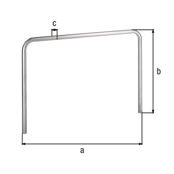 Produktbild Alberts Schutzbügel Ratio zum Einbetonieren 2000x800mm Rahmen 48mm bild 2