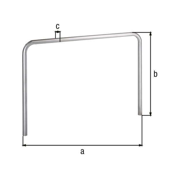 Produktbild Alberts Schutzbügel Ratio zum Einbetonieren 2500x800mm Rahmen 48mm bild 2