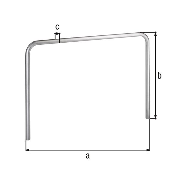 Produktbild Alberts Schutzbügel Ratio zum Einbetonieren 2500x1000mm Rahmen 48mm bild 3