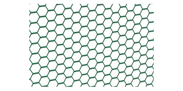 Produktbild Alberts Sechseckgeflecht grün Maschenweite 13 mm Höhe 1000 mm Rolle mit 25 Meter bild 2