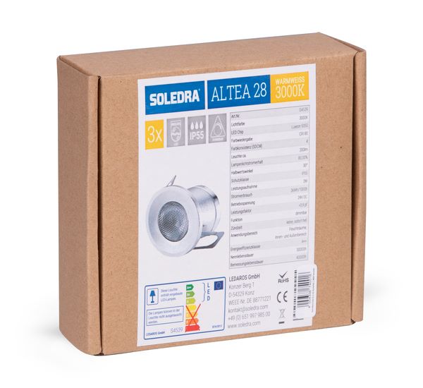 Produktbild Alberts Soledra Leuchte LED D28 mm Inhalt 3 Stück bild 2