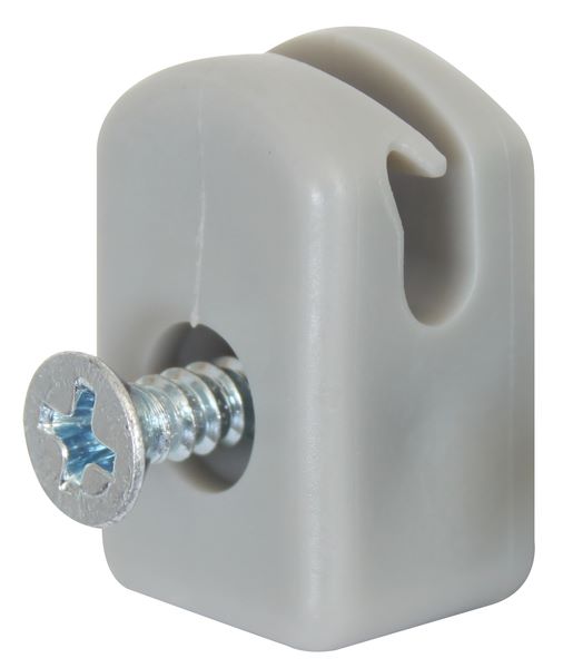 Produktbild Alberts Spanndrahthalter aus Kunststoff grau mit Schraube