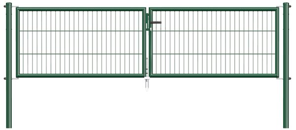 Produktbild Alberts Stabgitter Doppeltor Garden in grün 2988 x 750 mm