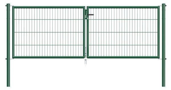 Produktbild Alberts Stabgitter Doppeltor Garden in grün 2988 x 1000 mm