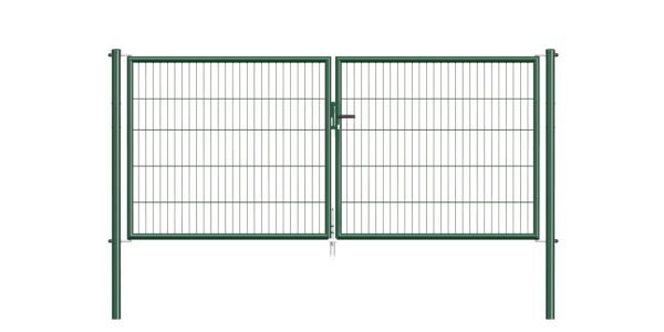 Produktbild Alberts Stabgitter Doppeltor Garden in grün 2988 x 1250 mm bild 2