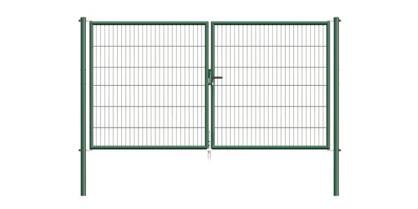 Produktbild Alberts Stabgitter Doppeltor Garden in grün 2988 x 1500 mm bild 2