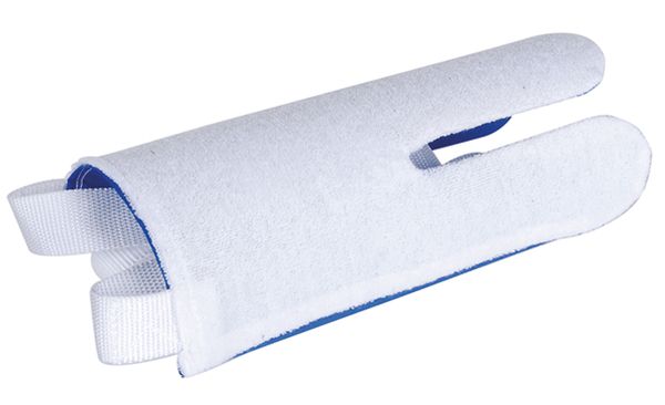 Produktbild Alberts Strumpfanziehhilfe Außenseite Frottee weiß Bänder 720mm