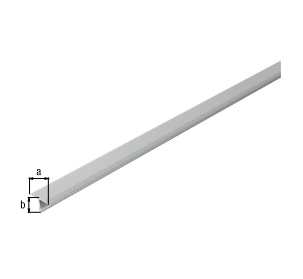 Produktbild Alberts T Abdeckprofil Alu silber eloxiert 2600 x 15 x 9 mm bild 2