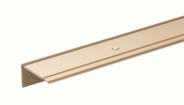 Produktbild Alberts Treppenkanten Schutzprofil gebohrt Alu sand eloxiert 1000 x 43 x 23 x 1,8 mm