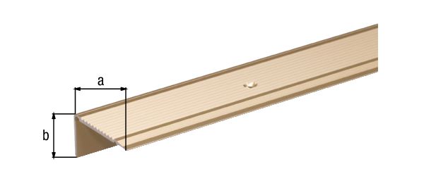 Produktbild Alberts Treppenkanten Schutzprofil gebohrt Alu sand eloxiert 1000 x 43 x 23 x 1,8 mm bild 2