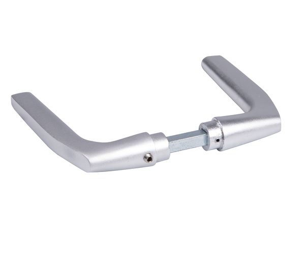 Produktbild Alberts Türdrücker Paar Alu für Einsteckschlösser PZ 220x40mm bild 2