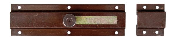 Produktbild Alberts Türriegel mit Knopfgriff brüniert 200x57mm Schieberbreite 25mm