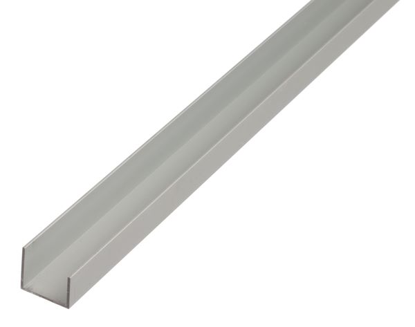 Produktbild Alberts U Profil ungleichschenklig Alu silber eloxiert 1000 x 22 x 20 x 15 mm