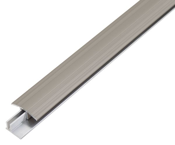 Produktbild Alberts Übergangsprofil Duo Alu edelstahl eloxiert 1000 x 34 mm Set für Beläge 6-13mm