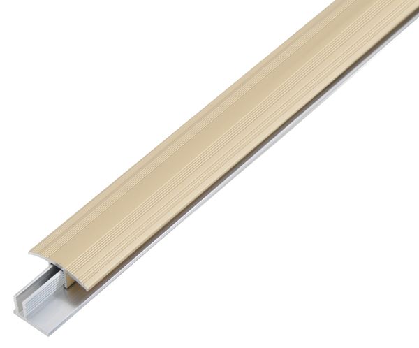 Produktbild Alberts Übergangsprofil Duo Alu sand eloxiert 1000 x 34 mm Set für Beläge 6-13mm