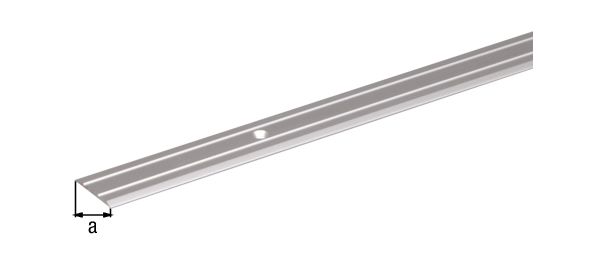 Produktbild Alberts Übergangsprofil gebohrt Alu edelstahl eloxiert 900 x 38 x 1 mm bild 2