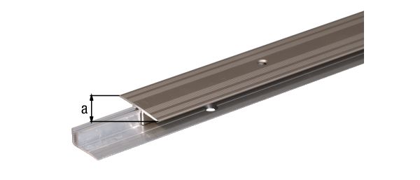 Produktbild Alberts Übergangsprofil Pro Alu edelstahl eloxiert 2700 x 34 x 1,5 mm für Beläge 7-15mm bild 2