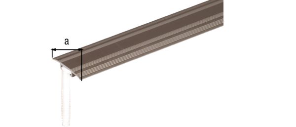 Produktbild Alberts Übergangsprofil Alu edelstahl eloxiert 900 x 32 x 1,5 mm für Beläge 0-20mm bild 2