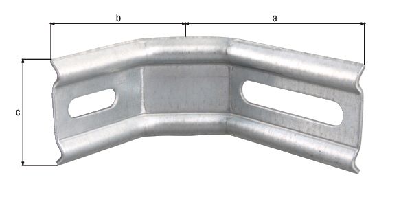 Produktbild Alberts Verstellwinkel geprägt mit Langloch sendimirverzinkt 35x30x50x32mm bild 2
