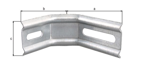 Produktbild Alberts Verstellwinkel geprägt mit Langloch sendimirverzinkt 50x30x110x32mm bild 2
