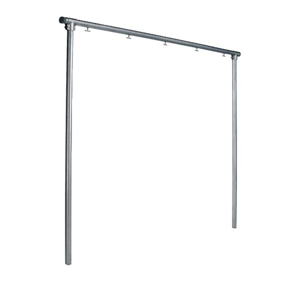 Produktbild Alberts Wäschetrockengerüst verzinkt zum Einbetonieren 4000x2560mm Rohr 60 mm bild 2