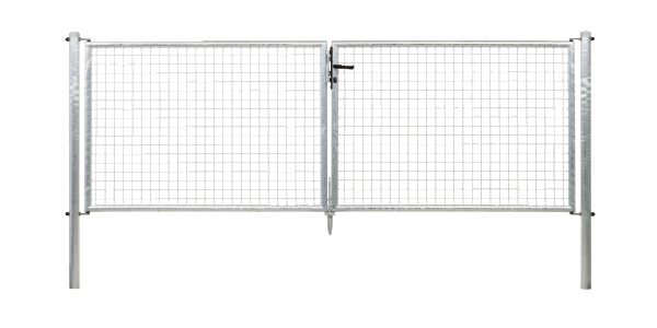 Produktbild Alberts Wellengitter Doppeltor feuerverzinkt Mitte zu Mitte Pfosten 2988mm Höhe 1000mm bild 2