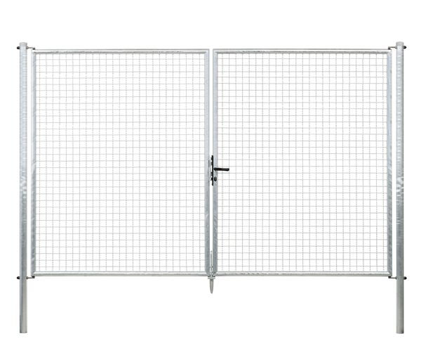 Produktbild Alberts Wellengitter Doppeltor feuerverzinkt Mitte zu Mitte Pfosten 3044mm Höhe 2000mm