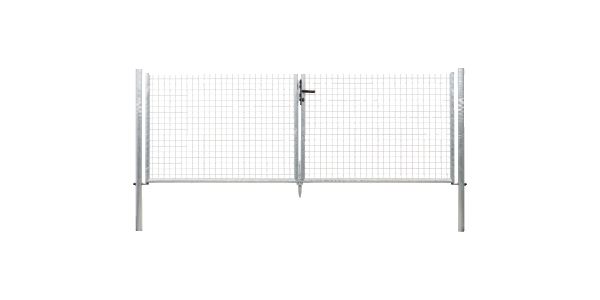Produktbild Alberts Wellengitter Doppeltor feuerverzinkt Mitte zu Mitte Pfosten 3044mm Höhe 2000mm bild 2