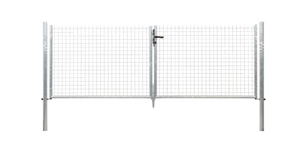 Produktbild Alberts Wellengitter Doppeltor feuerverzinkt Mitte zu Mitte Pfosten 3028mm Höhe 1750mm bild 2