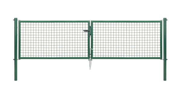 Produktbild Alberts Wellengitter Doppeltor verzinkt grün lichte Breite 2928 mm Höhe 750 mm bild 2