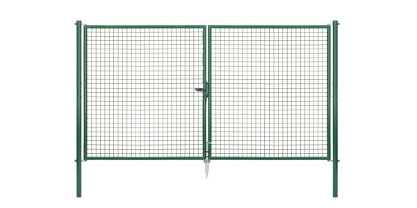 Produktbild Alberts Wellengitter Doppeltor verzinkt grün lichte Breite 2968 mm Höhe 1750 mm bild 2