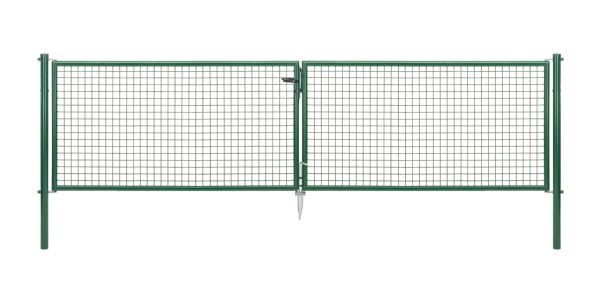 Produktbild Alberts Wellengitter Doppeltor zinkph grün lichte Breite 3928 mm Höhe 1000 mm bild 2