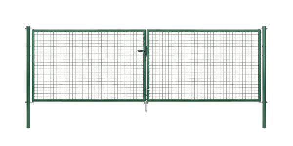 Produktbild Alberts Wellengitter Doppeltor zinkph grün lichte Breite 3928 mm Höhe 1250 mm bild 2