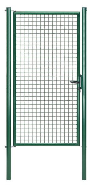 Produktbild Alberts Wellengitter Einzeltor verzinkt grün lichte Breite 960 mm Höhe 2000 mm