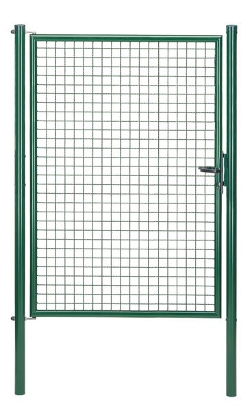 Produktbild Alberts Wellengitter Einzeltor zinkphosphatiert grün lichte Breite 1210 mm Höhe 1750 mm